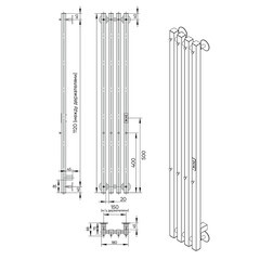 Полотенцесушитель электрический Indigo Style Pro 1200х180 мм 165 Вт с терморегулятором белый - фото 3