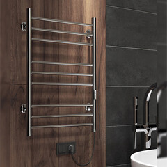 Полотенцесушитель электрический Indigo Line Trinity 800х532 мм 120 Вт с терморегулятором хром - фото 3