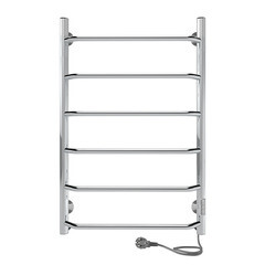 Полотенцесушитель электрический Indigo Roof Lux 800х532 мм 80 Вт с терморегулятором хром - фото 1