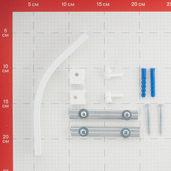 Поворотный элемент для алюминиевого карниза Facile металлический 135° белый - фото 3
