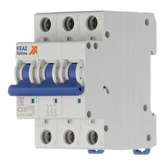 Автоматический выключатель модульный КЭАЗ OptiDin 3P 10А тип C 6 кА 380 В (260789) - фото 3