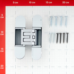 Коробка дверная скрытого монтажа Invisible 59,5х44,5х2100 мм универсальная серебро с петлями (2,5 шт.) - фото 3