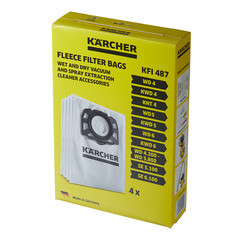 Мешок для пылесоса Karcher 30 л к моделям WD 4/5/6 флис (4 шт.) (2.863-006.0) - фото 2