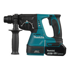 Изображение товара Перфоратор аккумуляторный Makita DHR242RFE 18 В 2 Дж 2х3Ач Li-Ion SDS-plus 2 АКБ и ЗУ