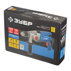 Дрель сетевая ударная Зубр ЗДУ-1100-2 ЭРММ2 1100 Вт ключевой патрон - фото 3