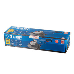Шлифмашина угловая электрическая Зубр УШМ-П230-2200 П 2200 Вт d230 мм - фото 5