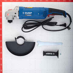 Шлифмашина угловая электрическая Зубр УШМ-П230-2200 П 2200 Вт d230 мм - фото 4