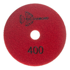 Круг алмазный шлифовальный по камню Trio-Diamond New line гибкий d100 мм P400 для сухого шлифования - фото 4