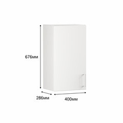 Кухонный модуль навесной 40х67,6х28,6 см Твэгги белый 1 полка - фото 3