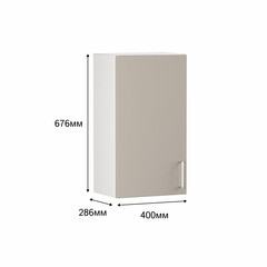 Кухонный модуль навесной 40х67,6х28,6 см Твэгги тауп 1 полка - фото 3