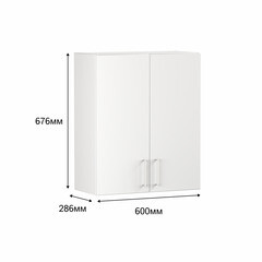 Кухонный модуль навесной 60х67,6х28,6 см Твэгги белый 1 полка - фото 3