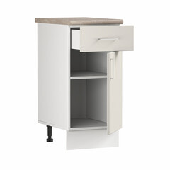 Кухонный модуль напольный 40х84х53,6 см Твэгги белый 1 полка/1 ящик - фото 5