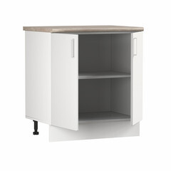 Кухонный модуль напольный 80х84х53,6 см Твэгги белый 1 полка - фото 4