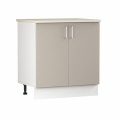 Кухонный модуль напольный 80х84х53,6 см Твэгги тауп 1 полка - фото 1