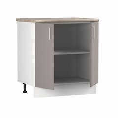 Кухонный модуль напольный 80х84х53,6 см Твэгги тауп 1 полка - фото 5