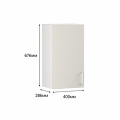 Кухонный модуль навесной 40х67,6х28,6 см Твэгги ваниль 1 полка - фото 3