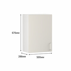 Кухонный модуль навесной 50х67,6х28,6 см Твэгги ваниль 1 полка - фото 2