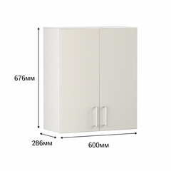 Кухонный модуль навесной 60х67,6х28,6 см Твэгги ваниль 1 полка - фото 4