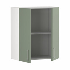 Кухонный модуль навесной 60х67,6х28,6 см Твэгги зеленый 1 полка - фото 3