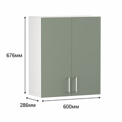 Кухонный модуль навесной 60х67,6х28,6 см Твэгги зеленый 1 полка - фото 4