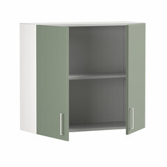 Кухонный модуль навесной 80х67,6х28,6 см Твэгги зеленый 1 полка - фото 4