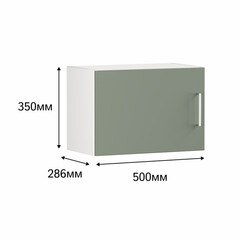 Кухонный модуль навесной над вытяжкой 50х35х28,6 см Твэгги зеленый - фото 3