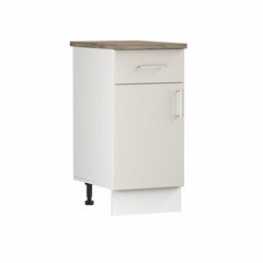 Изображение товара Кухонный модуль напольный 40х84х53,6 см Твэгги ваниль 1 полка/1 ящик