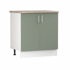 Кухонный модуль напольный 80х84х53,6 см Твэгги зеленый 1 полка - фото 1