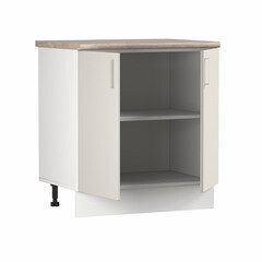 Кухонный модуль напольный 80х84х53,6 см Твэгги ваниль 1 полка - фото 3