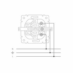 Розетка Werkel встраиваемая слоновая кость со шторками с крышками (a057279) - фото 3
