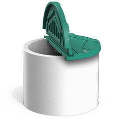 Крышка колодца из пищевого полиэтилена складная Polimer Group Роса (DKS2) 1250х100 мм - фото 4