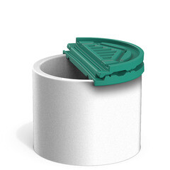 Крышка колодца из пищевого полиэтилена складная Polimer Group Роса (DKS2) 1250х100 мм - фото 3