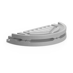 Крышка колодца из пищевого полиэтилена складная Polimer Group Роса (DKS6) 1250х100 мм - фото 6