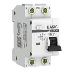 Автомат дифференциальный EKF Basic АД-12 10А 1P+N тип AC 30 мА 4,5 кА (DA12-10-30-bas) - фото 2