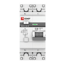 Автомат дифференциальный EKF PROxima АД-32 32А 1P+N тип AC 30 мА 4,5 кА (DA32-32-30-pro)