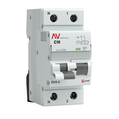 Автомат дифференциальный EKF Averes DVA-6 10А 1P+N тип AC 30 мА 6 кА (rcbo6-1pn-10C-30-ac-av) - фото 3