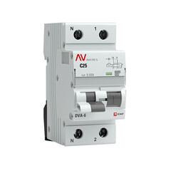 Автомат дифференциальный EKF Averes DVA-6 25А 1P+N тип A 30 мА 6 кА (rcbo6-1pn-25C-30-a-av) - фото 3