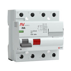УЗО EKF Averes DV 25А 3P+N тип AC 30 мА 10 кА (rccb-4-25-30-ac-av) - фото 2