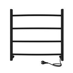 Изображение товара Полотенцесушитель электрический Indigo Arc 500х500 мм 55 Вт черный муар