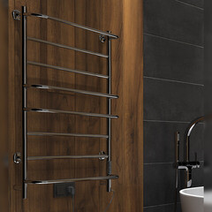 Полотенцесушитель электрический Indigo Europe Lux 800х532 мм 85 Вт с терморегулятором хром - фото 3