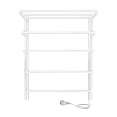 Полотенцесушитель электрический Indigo Hit с полкой 600х500 мм 65 Вт белый