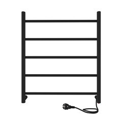 Изображение товара Полотенцесушитель электрический Indigo Line 600х500 мм 65 Вт черный муар