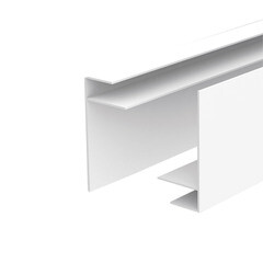 Изображение товара Профиль F-образный 60х3000х10 мм белый