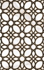 Плитка декор Unitile Фиеста белая 1 400x250x8 мм