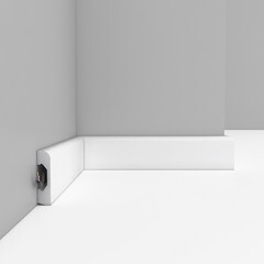 Плинтус экополимер Decomaster 50х15х2000 мм белый (A038) - фото 6