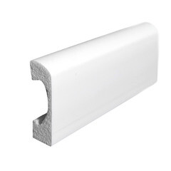 Плинтус экополимер Decomaster 50х15х2000 мм белый (A038) - фото 5