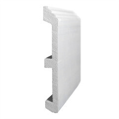 Плинтус экополимер Decomaster 120х18х2000 мм белый (A026) - фото 5