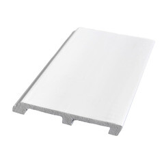 Плинтус экополимер Decomaster 120х18х2000 мм белый (A026) - фото 3