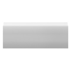 Плинтус экополимер Decomaster 70х15х2000 мм белый (A025) - фото 1