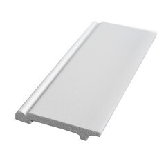 Плинтус экополимер Decomaster 80х14х2000 мм белый (A023) - фото 4